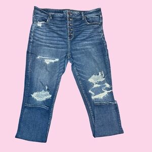 American Eagle Women's Distressed Blue Jeans